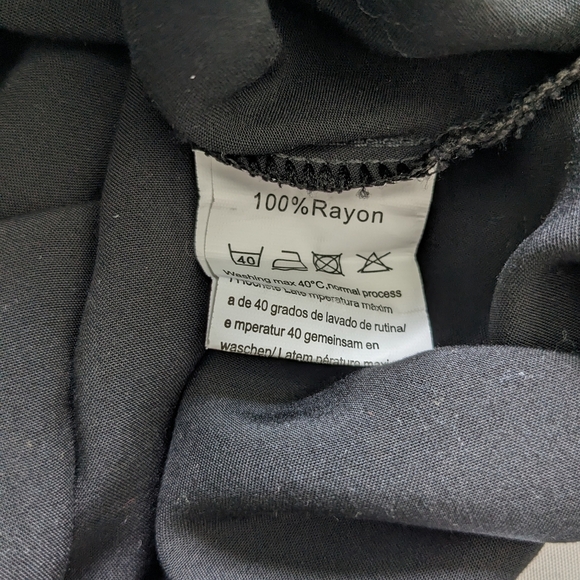 Women's Long Sleeve Top. Black. Size XXL. Ekouaer - Picture 8 of 10